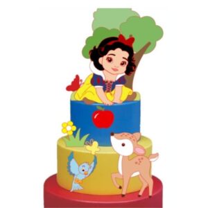 Branca de Neve Topo de Bolo Camadas-artes Studio 13104