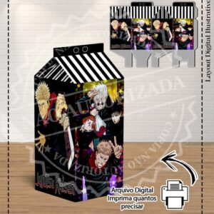 CAIXA MILK JUJUTSU KAISEN - ARQUIVO DIGITAL