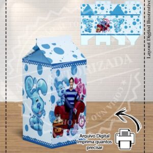 CAIXA MILK PISTAS DE BLUE - ARQUIVO DIGITAL