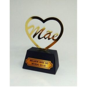 Caixa Troféu Dia Mães - Arquivo de Corte
