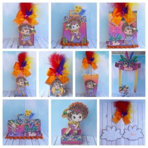Carnaval Kit 5- Arquivos de Corte Studio e pdf + Fotos 1401