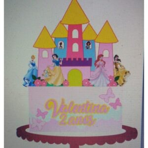 Castelo Princesas Disney Topo Camadas-artes Studio 3005
