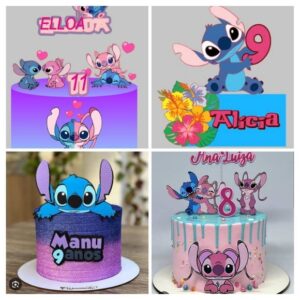 Combo 4 Topos Lilo Stitch - Studio/+20kits Grátis Cod:45t