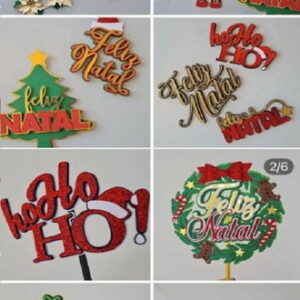 Combo Arquivo de Corte Topo Natal