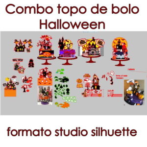 Combo ARQUIVO TOPO DE BOLO HALLOWEEN- studio COD: 851