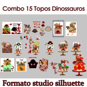 COMBO Topo Dinossauro Arquivo de corte -COD: 850