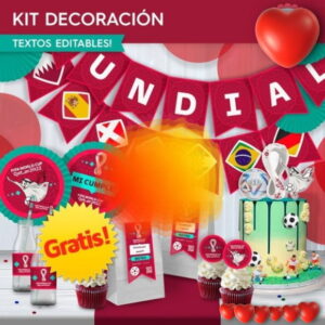 Copa do Mundo - Artes em pdf para Decoração Festa Copa 22
