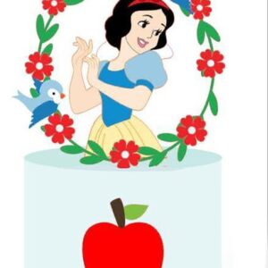 KIT C/ 5 ARQUIVO DE CORTE: TOPO DE BOLO BRANCA DE NEVE 006