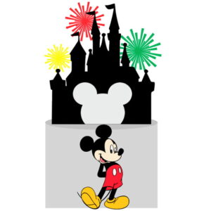 Kit C/ 5 Arquivo De Corte: Topo De Bolo Caestelo Mickey 003