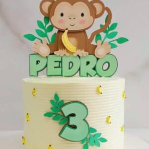 Arquivo de Corte: Topo de Bolo Macaco 002
