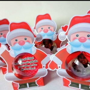 Kit c/ 5 arquivos de corte 12-SUPORTE PARA BOLA PAPAI NOEL