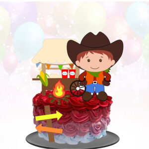 Kit c/ 5 arquivos de corte 48-FESTA JUNINA TOPO BOLO CAMADAS