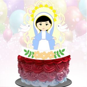 Kit com 5 arquivos de corte:01-NOSSA SENHORA DAS GRAÇAS TOPO
