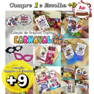 Kit Digital Arquivos Carnaval Asuamaneirafestas - Pdf/png
