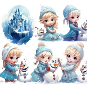 Kit Digital Frozen Baby-arquivos Digitais Png 05104