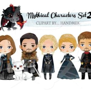 Kit digital Game of Thrones aquarelado