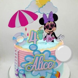 Kit Digital Minnie Pool Party- Minnie Praia/+20kits Cod:82t