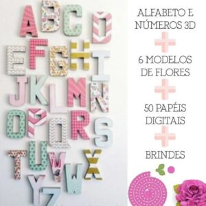 Letras 3d-arquivos de Corte em Studio e pdf 25124