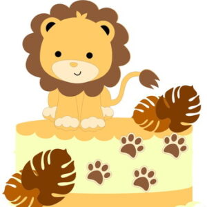 Leve + 13 Arquivo de Corte - Topo de Bolo (leãozinho) 3