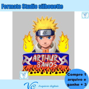 M273- Arquivo de corte Topo de Bolo Naruto -02