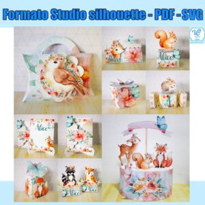 M550 -ARQUIVO DE CORTE BOSQUE AQUARELADO - SILHOUETTE- PDF -