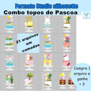 M632 - Arquivo de corte Combo Topo Páscoa- STUDIO