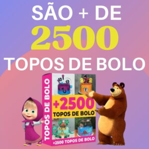 Mais de 2500 Arquivos de Topos de Bolos