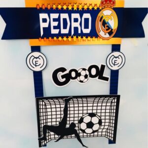 Molde Para Corte Topo De Bolo Real Madrid Futebol