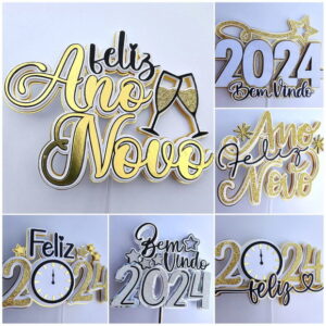 Pacote Topos de Ano Novo 2024 ? Toppers