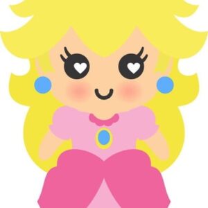 Princesa Peach em Camadas + 4 Arquivos a Sua Escolha