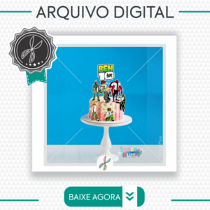 Ref:st07-030- Arquivo/corte-topo De Bolo Ben 10