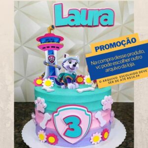 Studio/pdf Arquivo de Corte Topo de Bolo Patrulha Canina-007