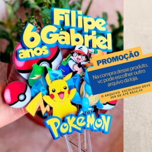 Studio/pdf Arquivo de Corte Topo de Bolo Pokemon -003