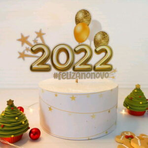Topo 2022 Dourado Ii + 4 Arquivos a Sua Escolha