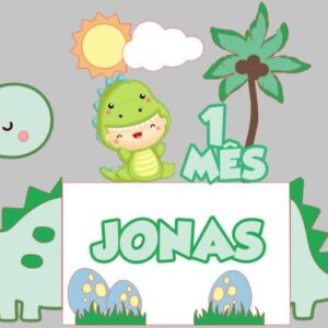 Topo Baby Dinossauro - Arquivo Digital