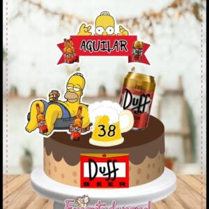 Topo Bolo Homer Simpsons (arquivo Digital)