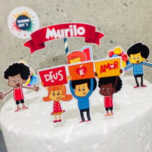 Topo de Bolo 3 Palavrinhas (arquivo de Corte) 4 Por 10,00