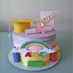 Topo de Bolo Abc 3d - Arquivo Digital Studio