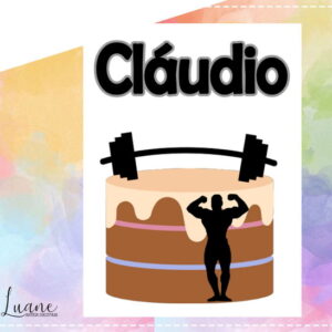 Topo de Bolo Academia 02 Arquivo de Corte Studio/pdf