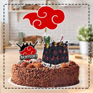 TOPO DE BOLO AKATSUKI - ARQUIVO DIGITAL