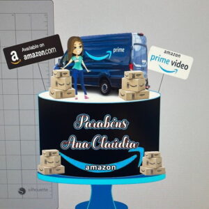 Topo de Bolo Amazon Prime Arquivo de Corte Studio