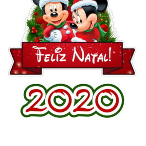 Topo de bolo Arquivo de Corte Natal Mickey e Minnie