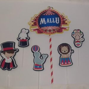 Topo de bolo Arquivo de Corte Silhouette Circo