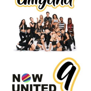 Topo de bolo Arquivo de Corte Silhouette Now United