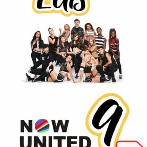 Topo de bolo Arquivo Silhouette Now United PERSONALIZADO