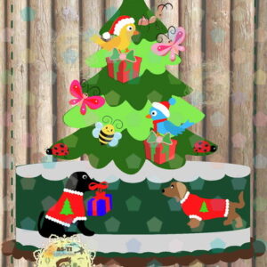 Topo de bolo Arvore de Natal em CAMADAS Ref: 1039 arquivo