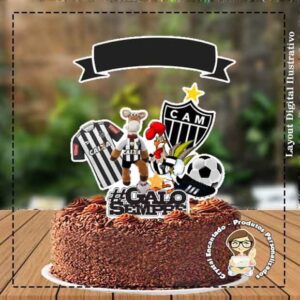 Topo de Bolo Atletico Mineiro 4129 Arquivo Digital