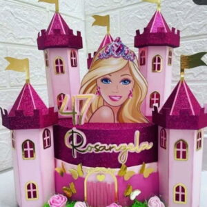 Topo de Bolo Barbie 16 Arquivo de Corte Studio