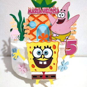 Topo de Bolo Bob Esponja 05 Arquivo de Corte Studio