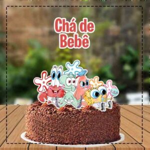 Topo de Bolo Bob Esponja - 4122 Arquivo Digital